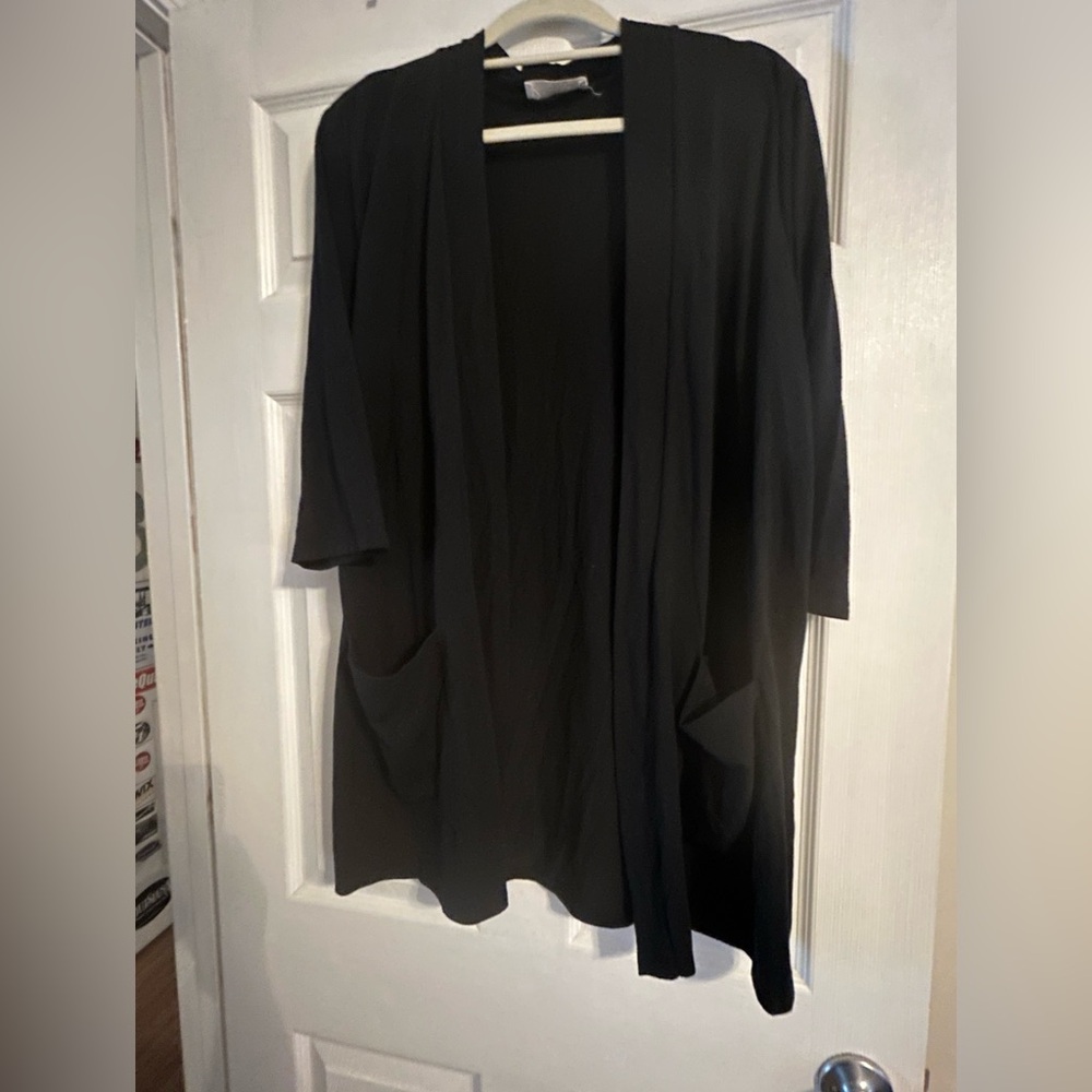Zenana Black Cardigan - 2X